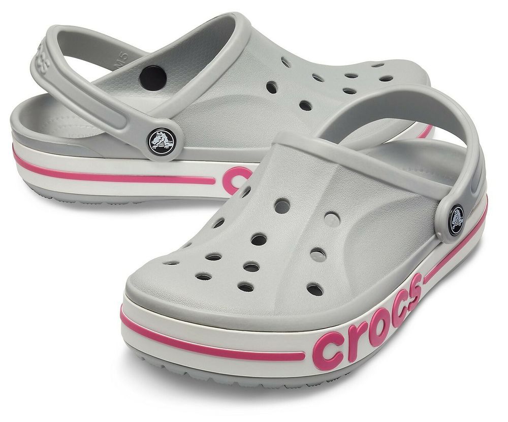 Crocs Bayaband Light Grey / Candy Pink - М4/W6 (36) - (22.5-23.2см)