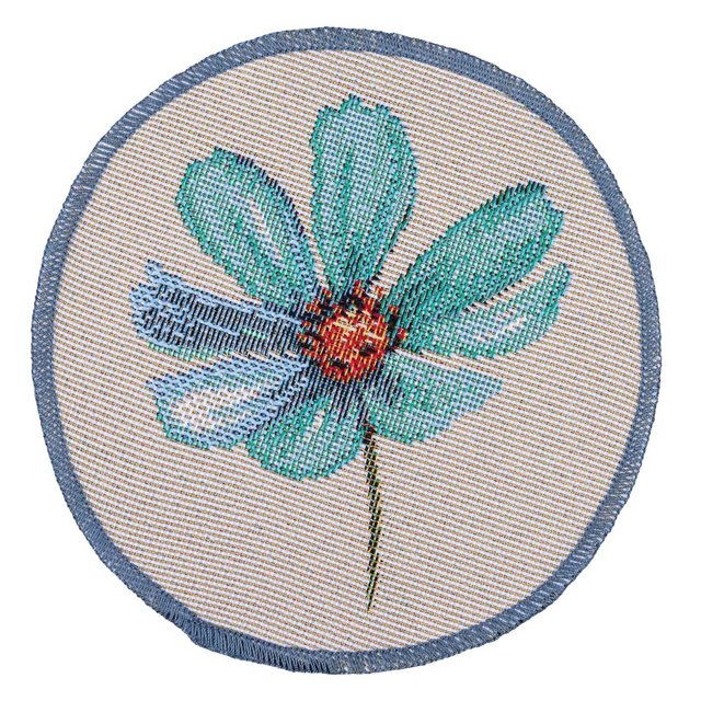 Серветка-підкладка гобеленова "Польові квіти", Ø10
