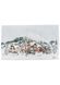 Серветка новорічна гобеленова з велюром Зимове місто (З люрексом) 30х50см