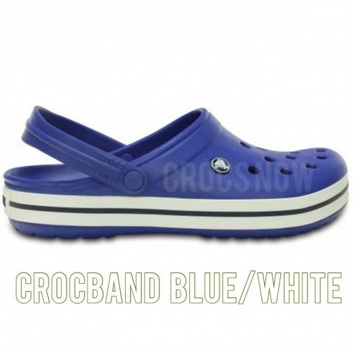 Crocs Crocband Blue/White - M8/W10 (40-41) - (25.7-26,7см)