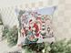 Новорічна одностороння наволочка «Різдвяні канікули -2» (Срібний люрекс), 45x45