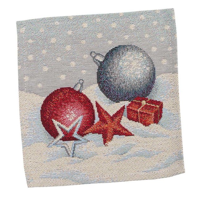 Серветка-підкладка Гобеленова "Квітчасте Різдво" (без люрекса)