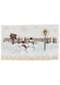 Серветка новорічна гобеленова з велюром Святковий дім (З люрексом) 30х50см