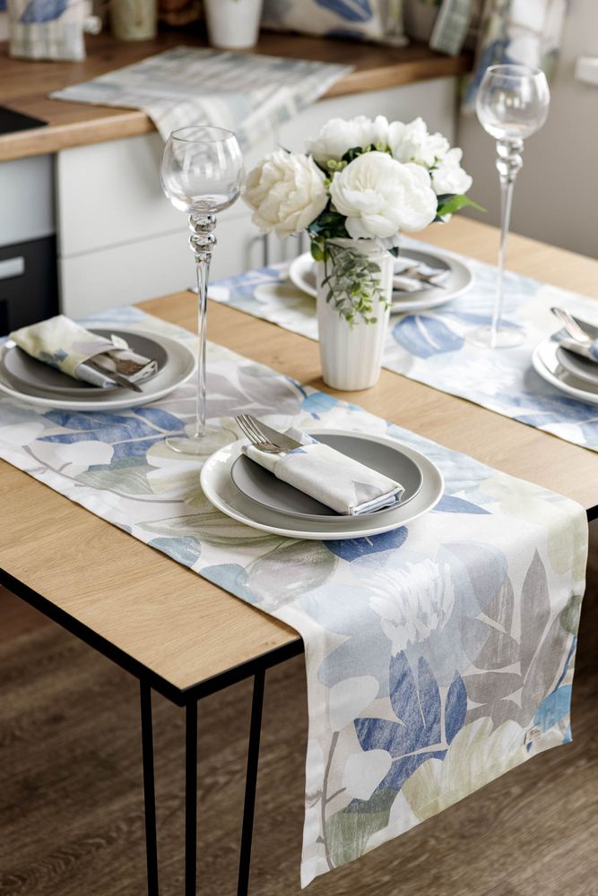 Доріжка на стіл 40х140 Блакитні Квіти ТМ "Прованс"