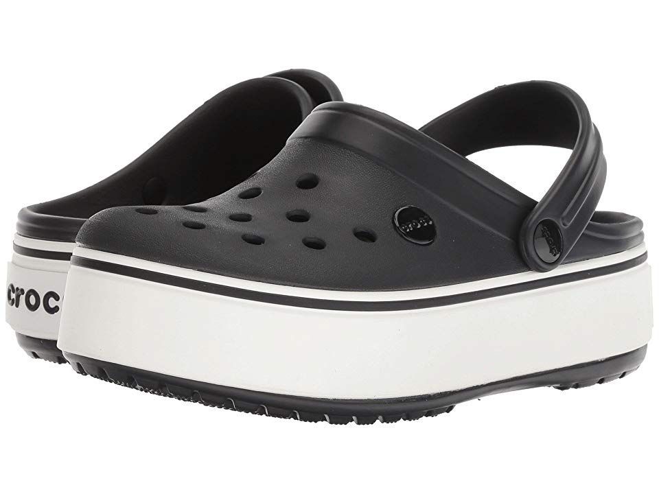 Crocs Crocband Platform​ Black White - М4/W6 (36) - (22.5-23.2см)