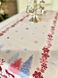 Доріжка на стіл новорічна гобеленова "Різдвяна симфонія" (срібний люрекс)