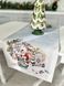 Гобеленова доріжка на стіл «Різдвяні канікули» (Срібний люрекс), 37x100