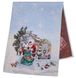 Гобеленова доріжка на стіл «Різдвяні канікули» (Срібний люрекс), 37x100