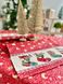 Доріжка на стіл новорічна гобеленова "Різдвяні чобітки" (без люрекса)